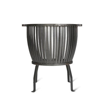 Barrington Fire Pit, Large, Raw Metal