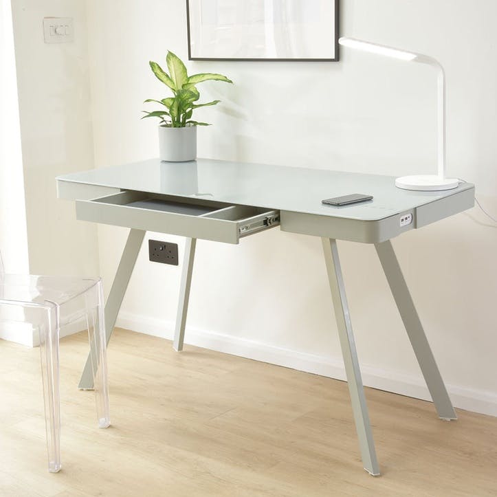 Silas 2.0 Smart Desk, Light Grey