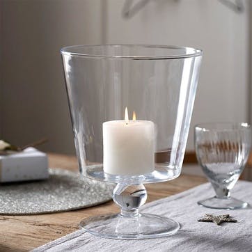 Classic Hurricane Candle Holder H26cm, Clear