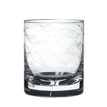 Fern Pair of Whisky Glasses, 300ml