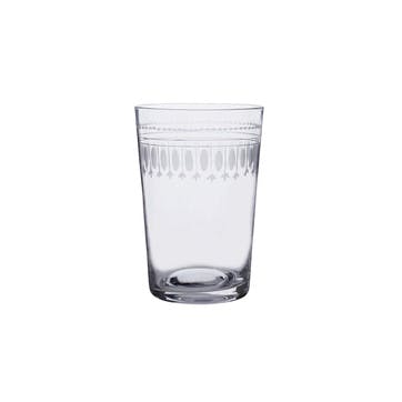 Oval Patterned Crystal Tumblers, Set of 6