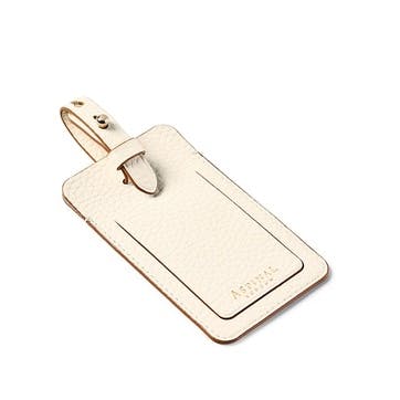 Luggage Tag H11.5 x W6.5cm, Ivory Pebble