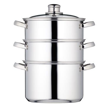 Stainless Steel Three Tier 20cm Steamer