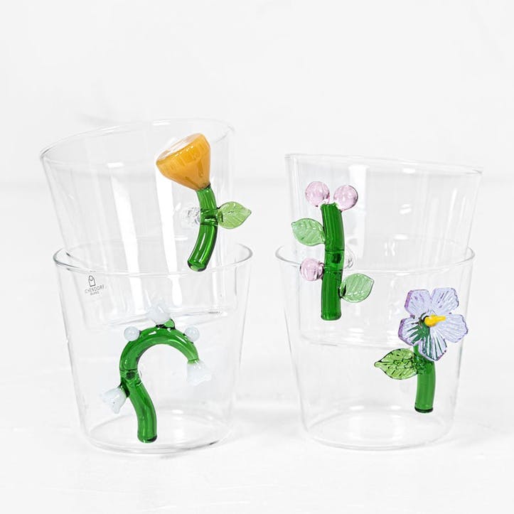 Botanica Flower Tumbler 350ml, Amber