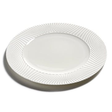 Nido Set of 2 Plates D29cm, White