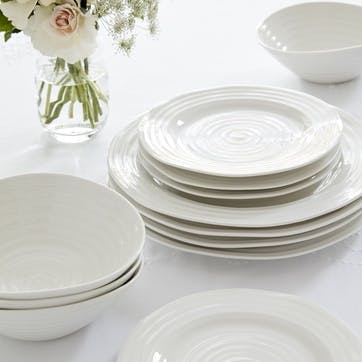Plates, Set of 4 - 8 Inches; White
