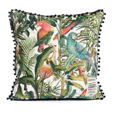 Tropical Story Parrots of Brasil Cushion