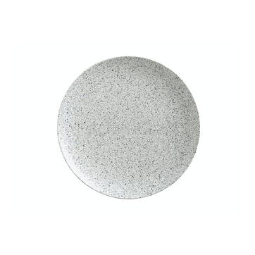 Caviar Speckle Round Platter D40cm, Cream/Black