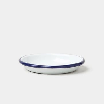 Sauce Dish D10cm, White with Blue Rim