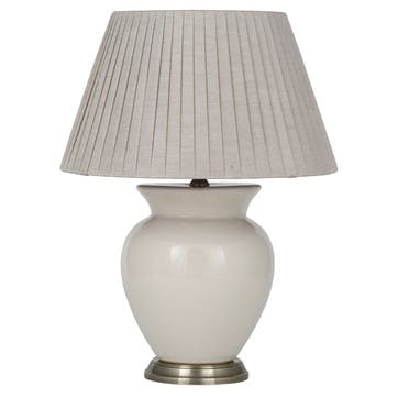 Isabel Ceramic Table Lamp, White