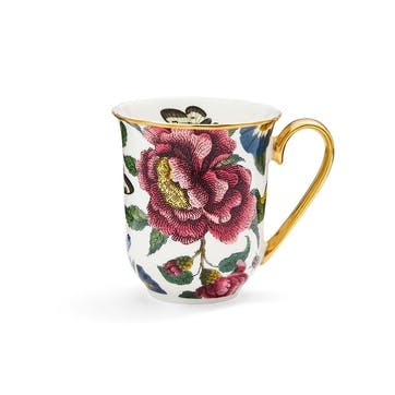 Mug White, Floral