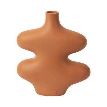 Organise Curves Vase H21.5cm, Burnt Orange