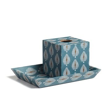 Ocellus Tissue Box and Tray, Seagreen