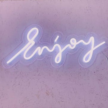 'Enjoy' LED Neon Light