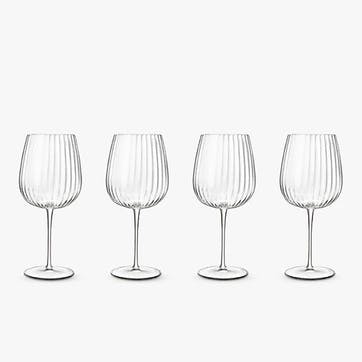 Optica Set of 4 Gin Glasses 750ml, Clear