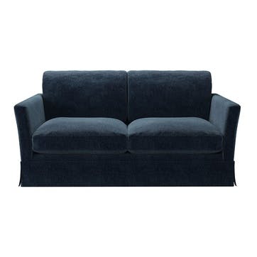 Otto Two Seater Sofa Bed, Portland Blue Brushstroke