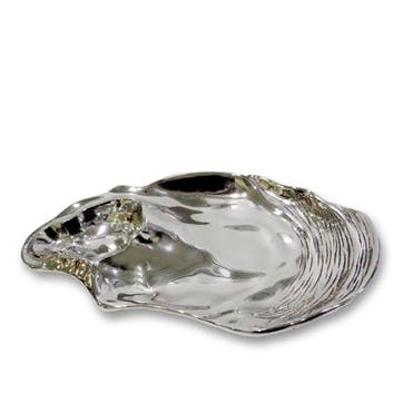 Shell Server L48 x W26cm, Silver