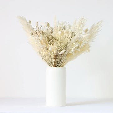 Large hand-tied bouquet, H42-48cm, Ecru