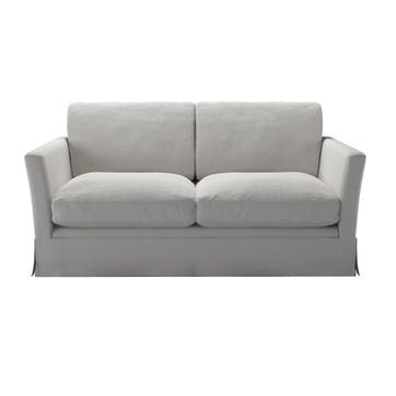 Otto, Two Seat Sofa, Alabaster Brushed Linen Cotton