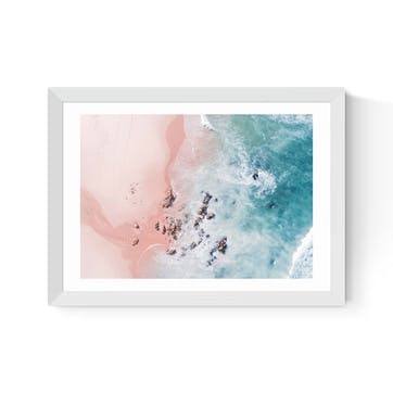 Ingrid Beddoes Sea Bliss Print A3, White Frame