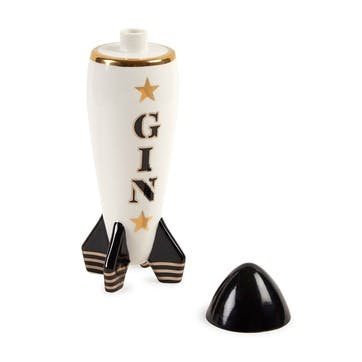 Rocket Gin Decanter, Black & White