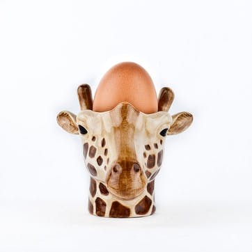 Giraffe Egg Cup, H8.5cm, Brown