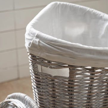 Kubu Laundry Basket, H75 x W49.5 x L38cm, Natural