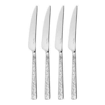 Blockley Slate Set of 4 Steak Knifes 24cm, Stainless Steel