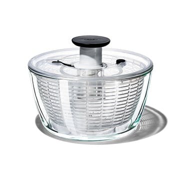 Glass Salad Spinner , Clear