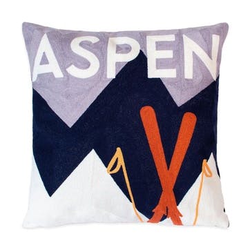 Aspen Cushion 45 x 45cm, Grey/Navy