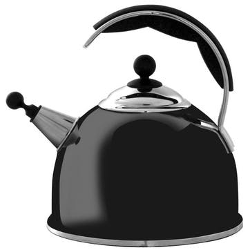 Stainless Steel Whistling Kettle, Black