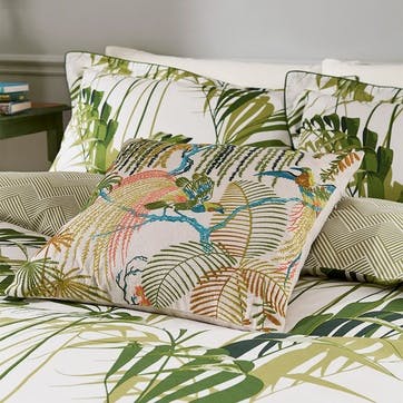 Palm House Double Duvet Cover, Botanical Green