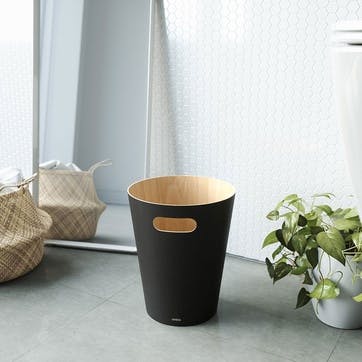 Woodrow Bin 7.5L, Black & Natural