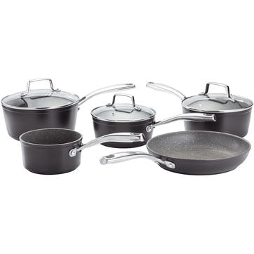 Rocktanium Saucepan Set, 5 Piece