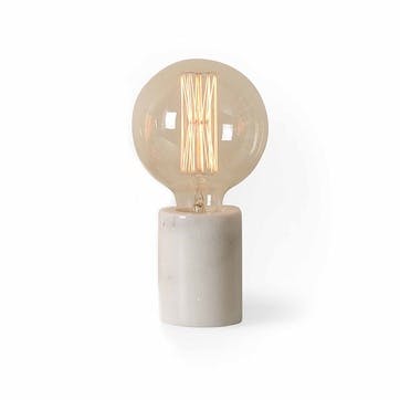 Bristol Marble Table Lamp H10cm, White