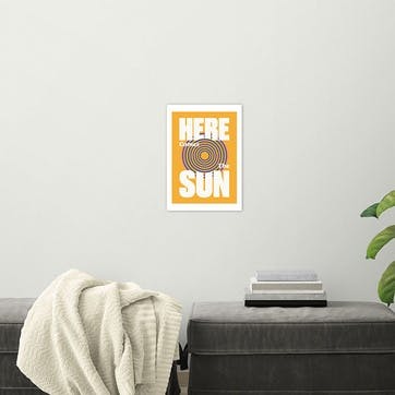 HollieGraphik Sun Print 42 x 30cm, Yellow