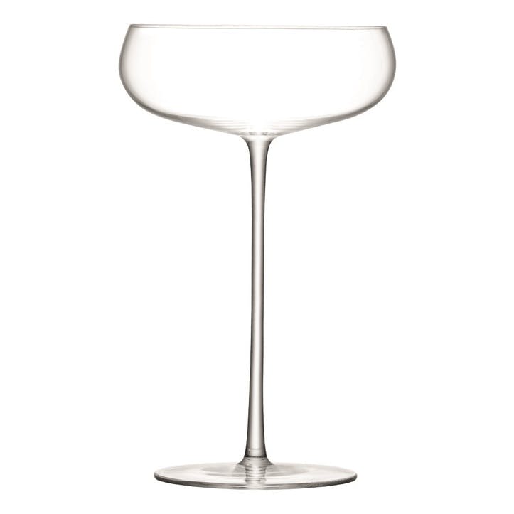 Pair of champagne saucer, 320ml, LSA, Wine Culture, clear