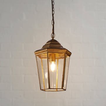 Markham Lantern 41 x 32cm, Antique Brass