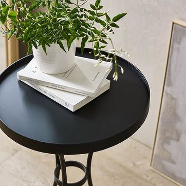 Bexley Side Table H72cm x W40cm x L40cm, Black