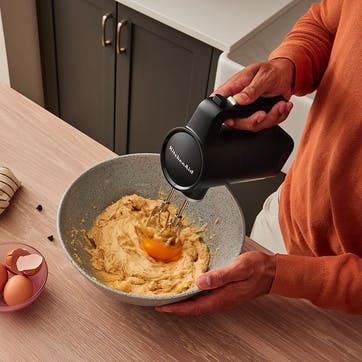 Cordless Hand Mixer Battery Included, Matt Black