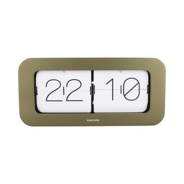 Matiz Clock H16 x W37cm, Moss Green