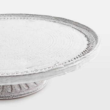 Hillcrest Cake Plate, White