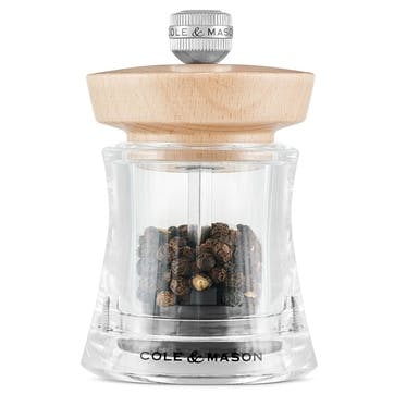 Holborn AcryliC Pepper Mill, 95mm, Natural Beech