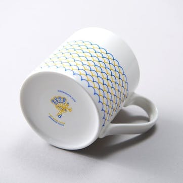 Ripple Mug 375ml, Yellow & Blue