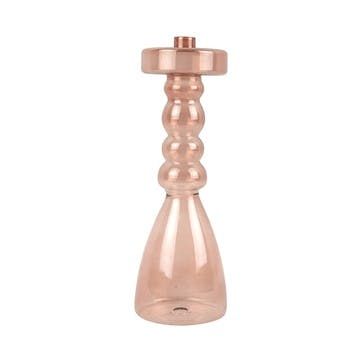 Pawn Candle Holder H30.5cm, Faded Pink