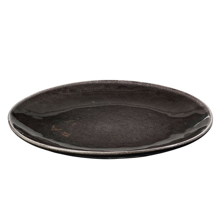 Nordic Coal Large Dinner Plate D31cm, Black