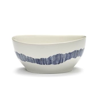 Ottolenghi Set of 4 large bowl, D18, White And Blue