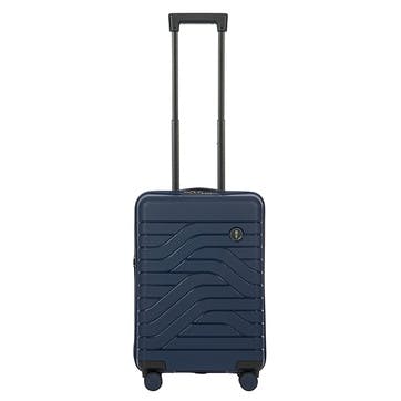 Ulisse expandable trolley suitcase 55cm, Ocean Blue