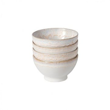 Set of 4 Bowls D15cm, White