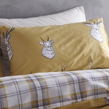 Stag Double Bedding Set, Ochre